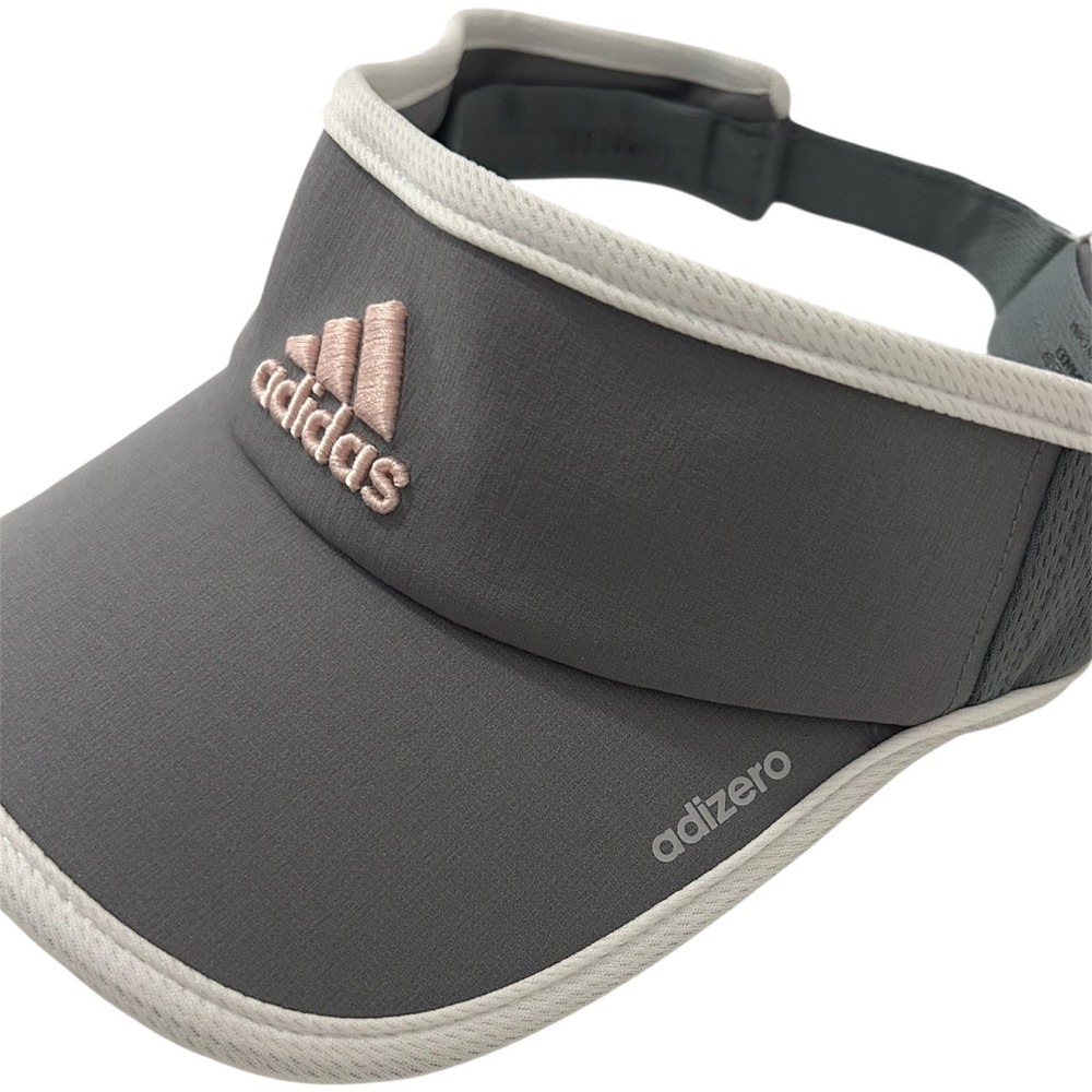 Adidas Women's Adizero Climacool Gray Pink Adjustable Visor Golf Tennis NWOT